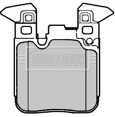 BORG & BECK Комплект тормозных колодок, дисковый тормоз BBP2376